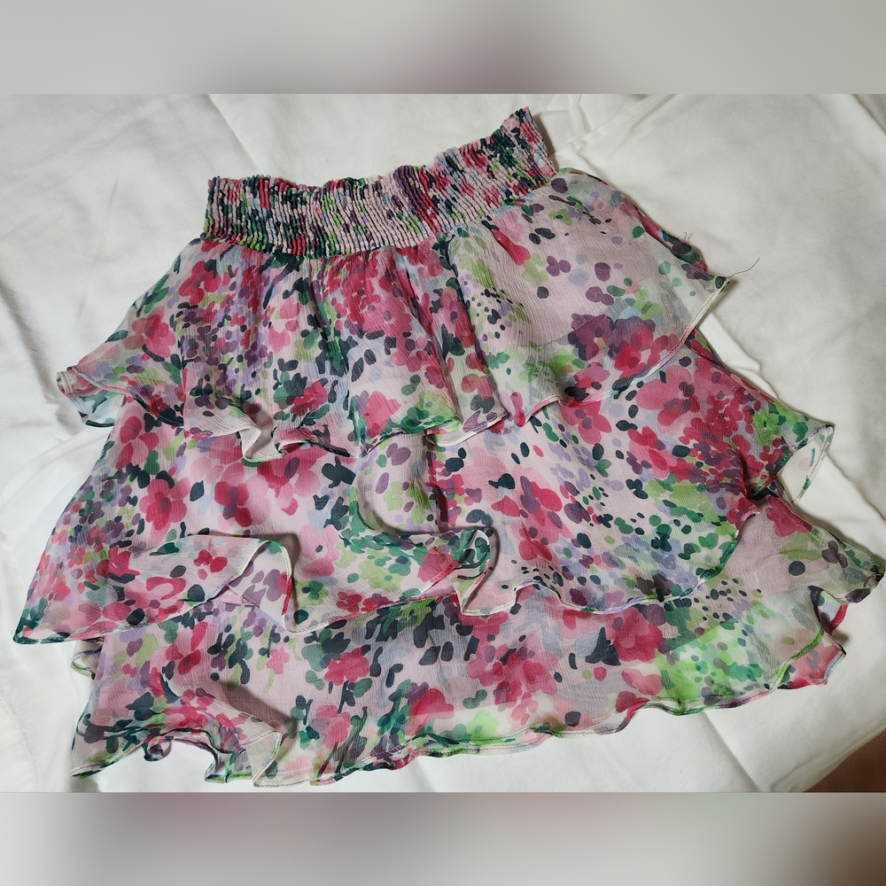 Floral Print Skirt by Zara